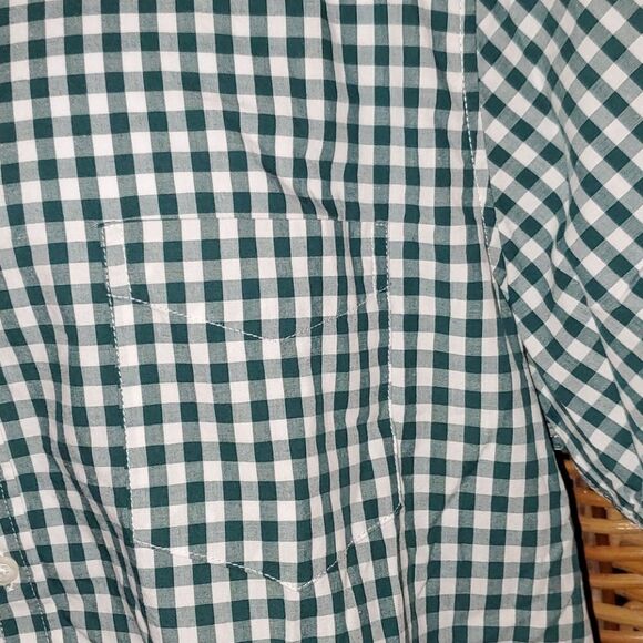 Gap Plaid Green White Shirt XL - Picture 5 of 5